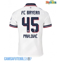Camisa de time de futebol Bayern Munich Aleksandar Pavlovic #45 Replicas 2º Equipamento 2026-27 Manga Curta